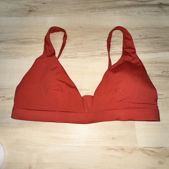 Andie Swim Size Medium The Tahiti Top Chili Pepper Red NWT - Picture 3 of 8